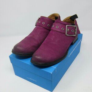 John Fluevog Althea Biblio with Buckle Purple Size 9